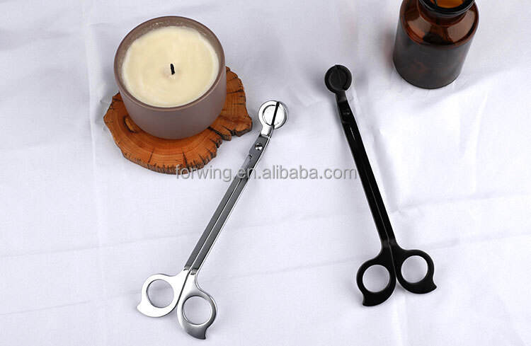 Upgrade Candle Trimmer Custom Laser Logo Polished Stainless Steel Cutter Candle Wick Scissor Candle Care Kit supplier