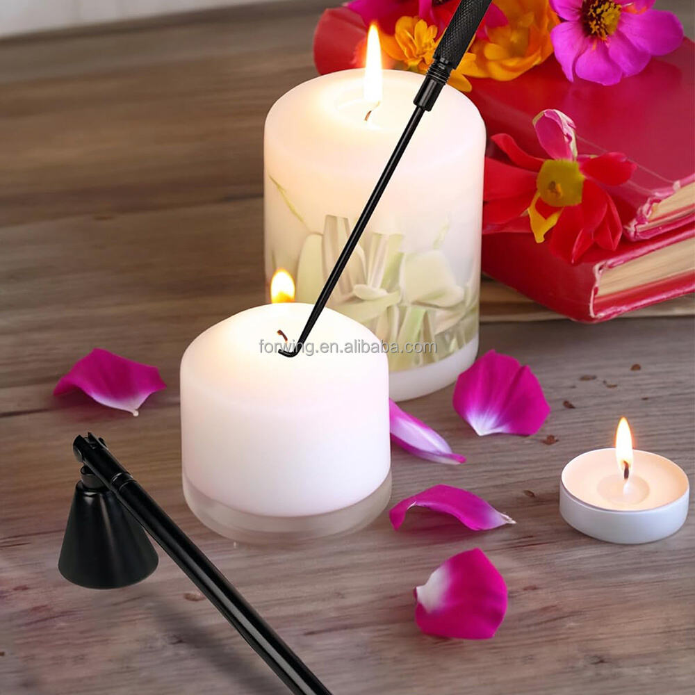 New Design 2 in 1 Design Candle Snuffer and Dipper Wick Trimmer Lighters Tray Candle Accessories For Candle Lover manufacture