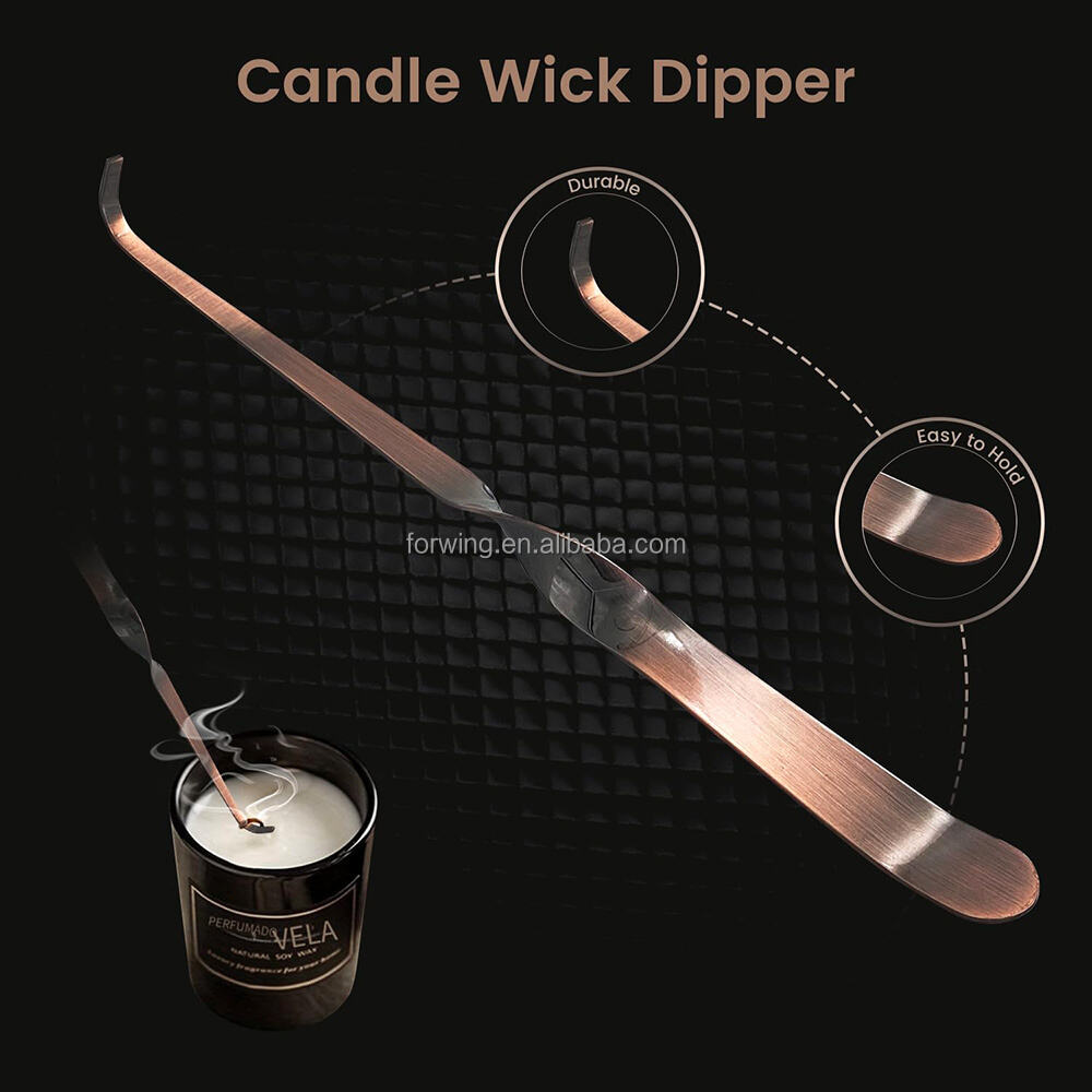 4 in 1 Candle Accessory Set Copper Candle Wick Trimmer Snuffer   Dipper Tray Candle Care Tools Kit With Gift Box Packing factory