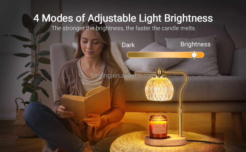 Candle Warmer Lamp Adjustable Light Custom Logo Electric Candle Warmer Wholesale Home Decor Table Glass Lampshade Durable factory