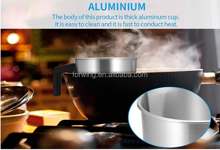 Aluminum Candle Making Pouring Pot Pouring Spout & Heat-resisting Handle Design Wax Melting Pot Candle Making Pitcher Accessory manufacture