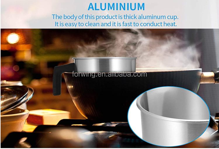 Candle Melting Pot 1.2L 1.8L 3L Aluminum Wax Melting Cup Pot Pouring Candle Making Tools manufacture