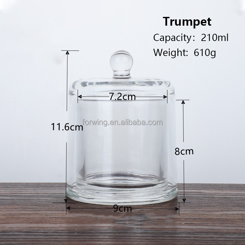 Wholesale Customized Luxury Empty Unique Straight Sided Candle Jars Luxury Cylinder Ith Lid supplier