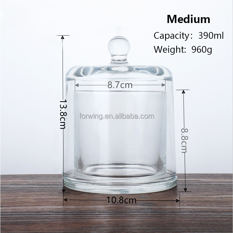 Wholesale Customized Luxury Empty Unique Straight Sided Candle Jars Luxury Cylinder Ith Lid supplier