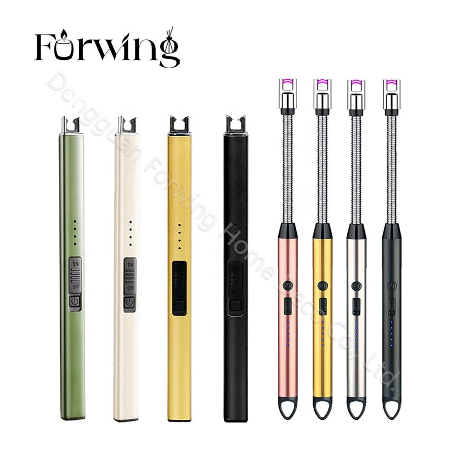 Candle Lighter Electric Arc Lighter Rechargeable USB Lighter Flameless Grill Lighter Long for Candle BBQ supplier