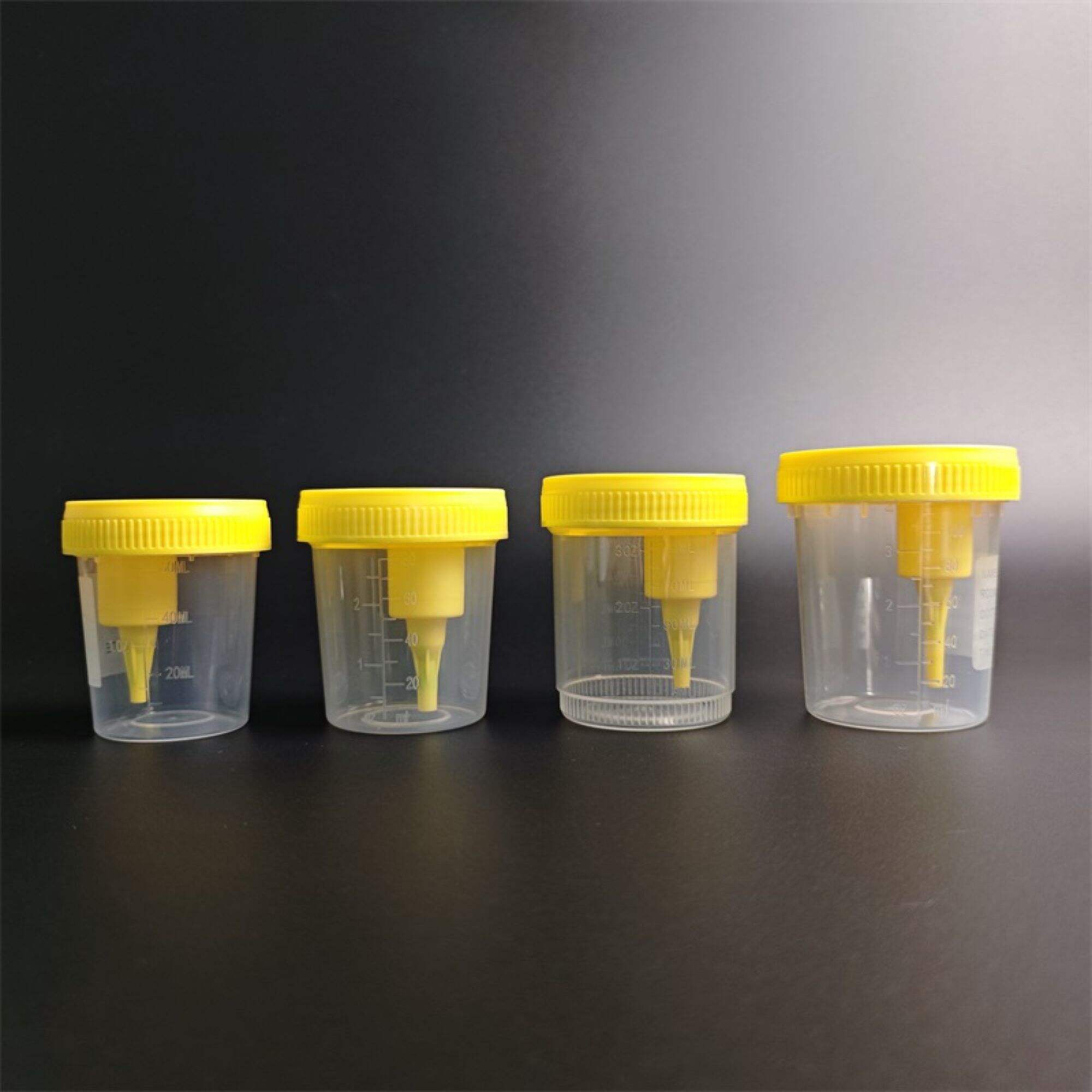 vacuum Negative pressure 20ml/40ml/60ml/80ml/90ml/100ml/120ml/160ml/250ml hospital sterile test pots collection collector container urine sample cup specimen bottles 