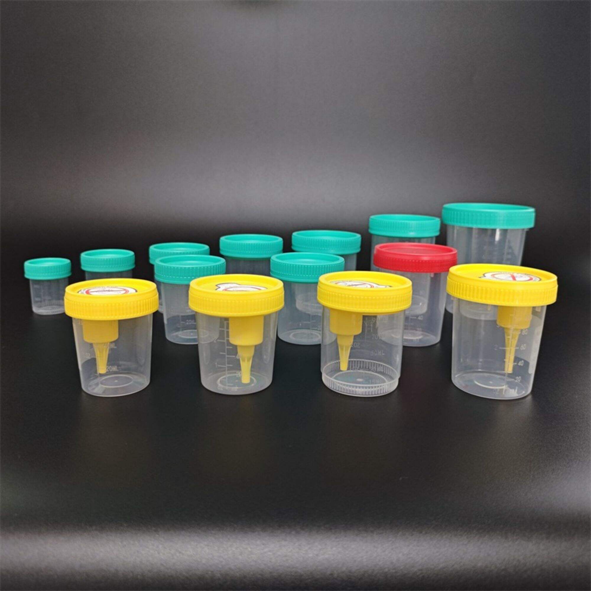 vacuum urine cup 20ml/40ml/60ml/80ml/90ml/100ml/120ml/160ml/250ml hospital sterile test pots collection collector specimen bottles container urine sample cup negative pressure