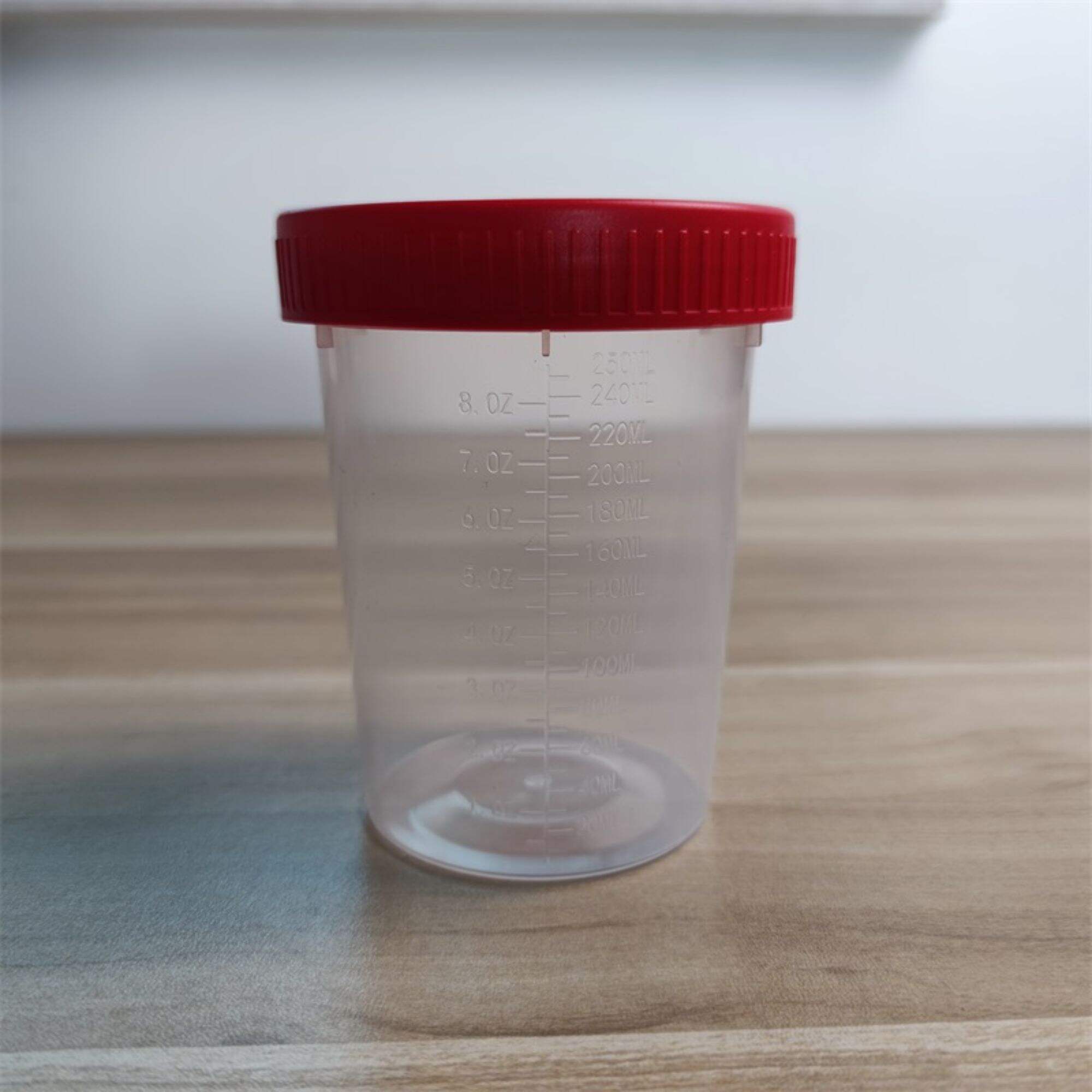 250ml urine cup test pots collector sample bottles specimen test hospital sterile collection container 