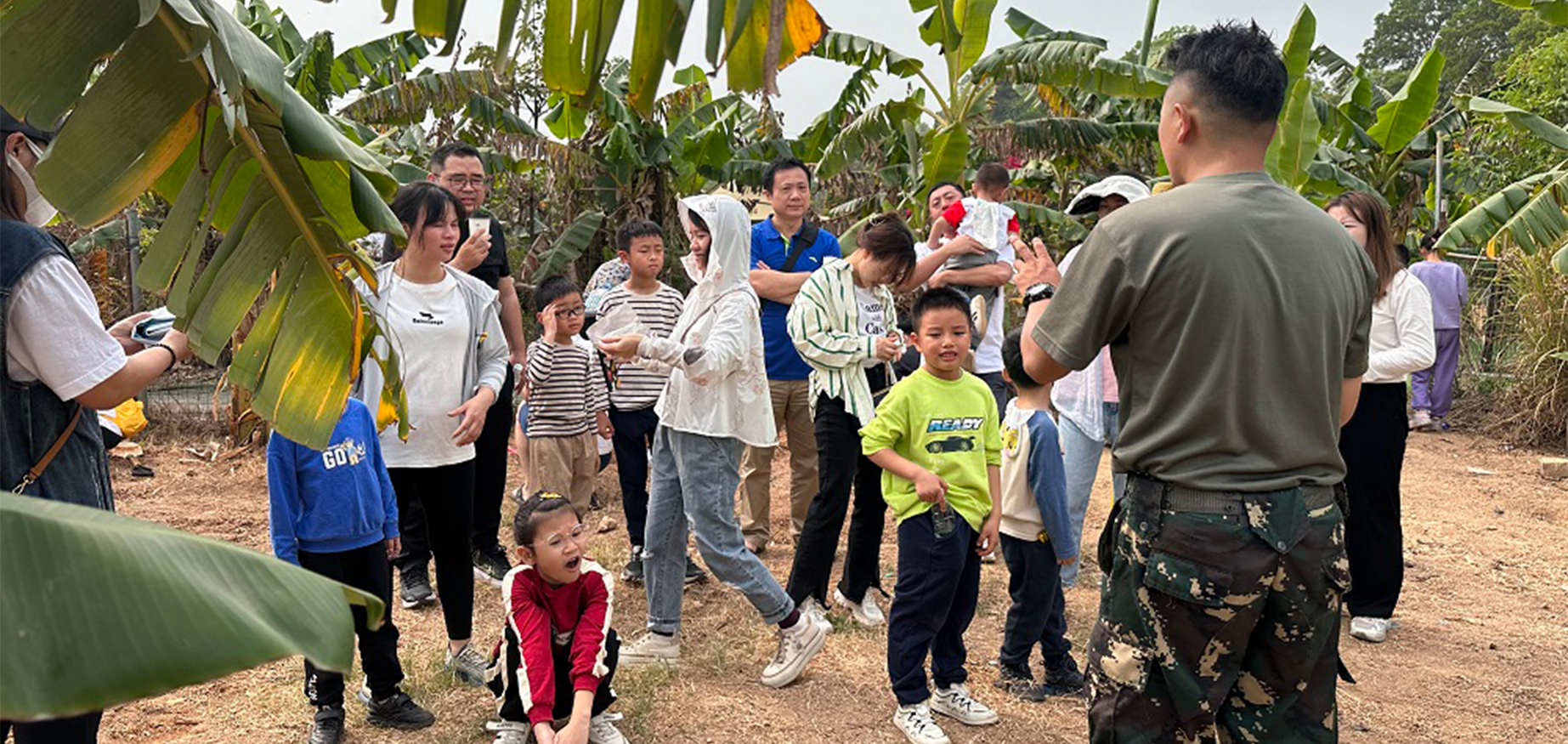 Elebao organized employees' families and their children to participon this year's Arbor Day