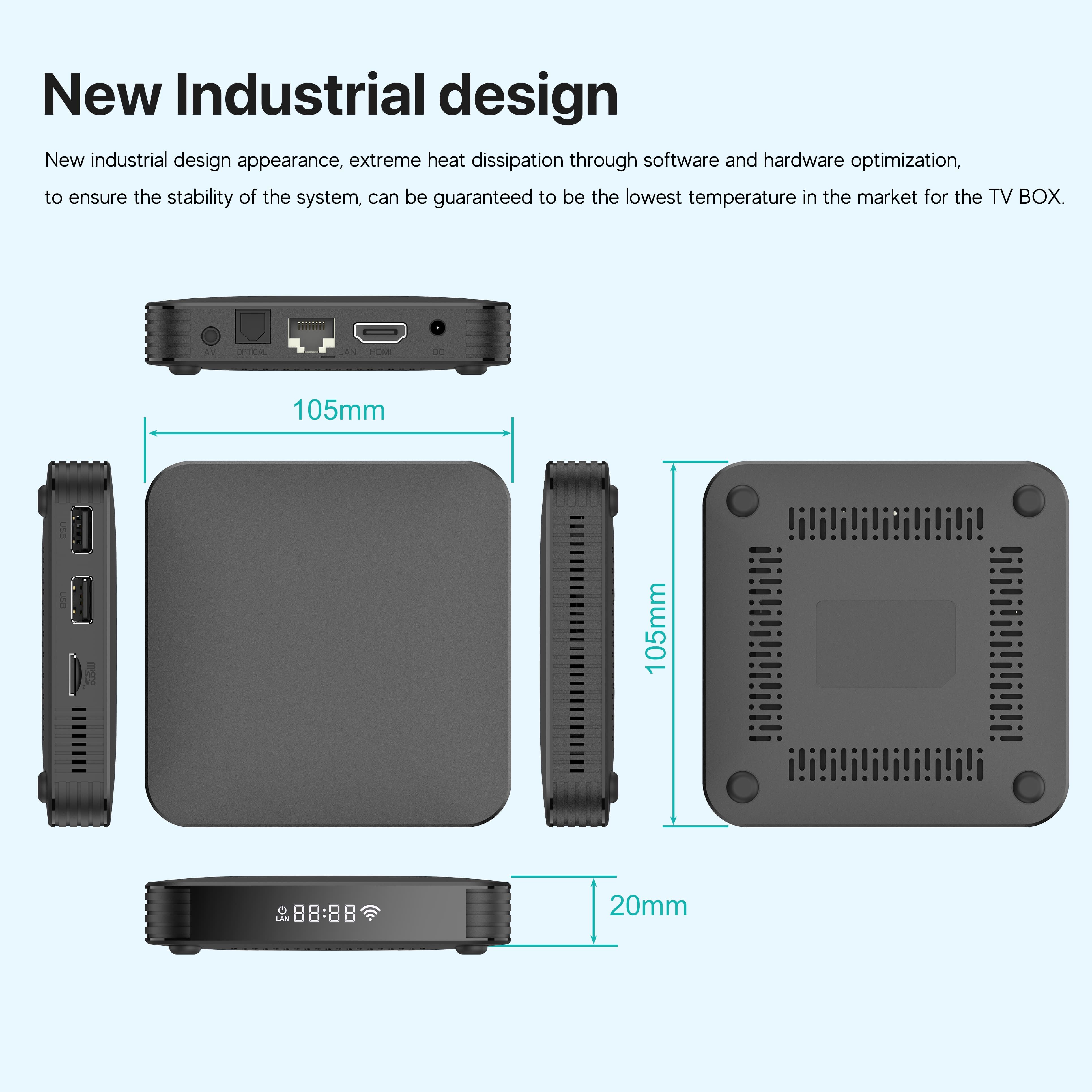 2022 best selling cost-effective smart android 11 tv box with 2.4/5G dual band wifi rotation screen support set top box factory