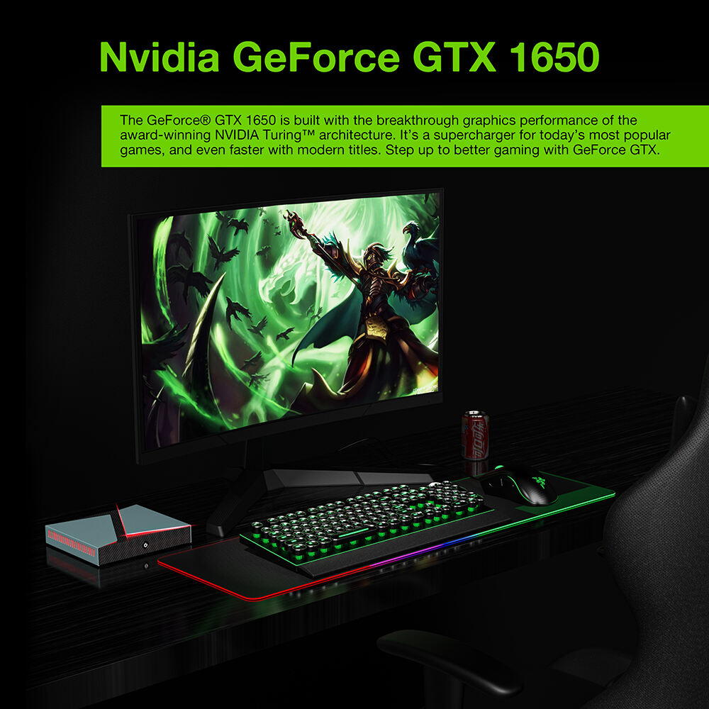 GX01 Pro 10th I9-10885H I7-10870H Nvidia GTX1650 Ti Dual Displays Win8.1/Win10/ Win11 Gaming Mini PC factory