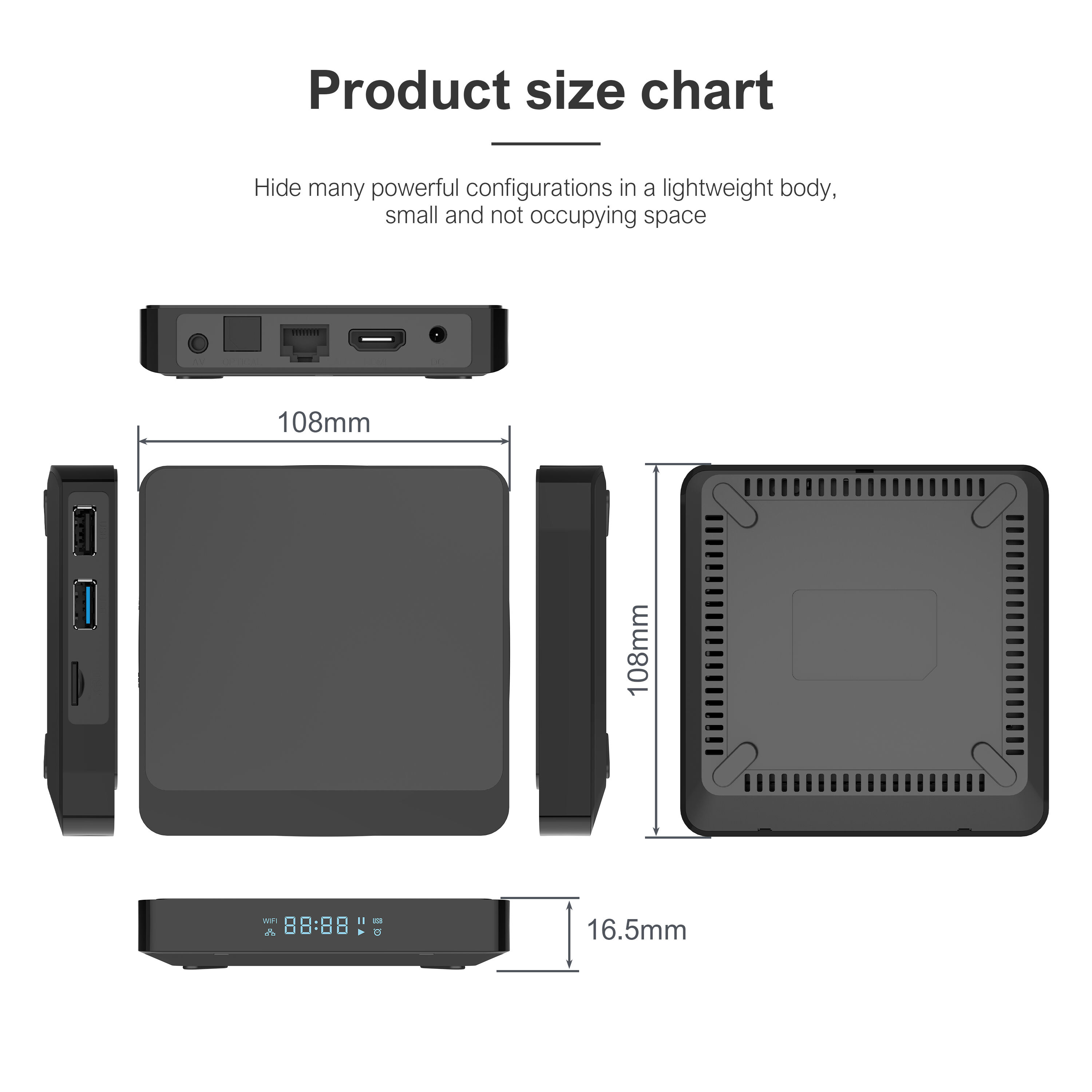 Elebao X3 PLUS RK3528 WiFi6 4GB RAM 32GB ROM 8K BT5.0 Android 13 Smart Set Top Box Android TV Box For TV supplier