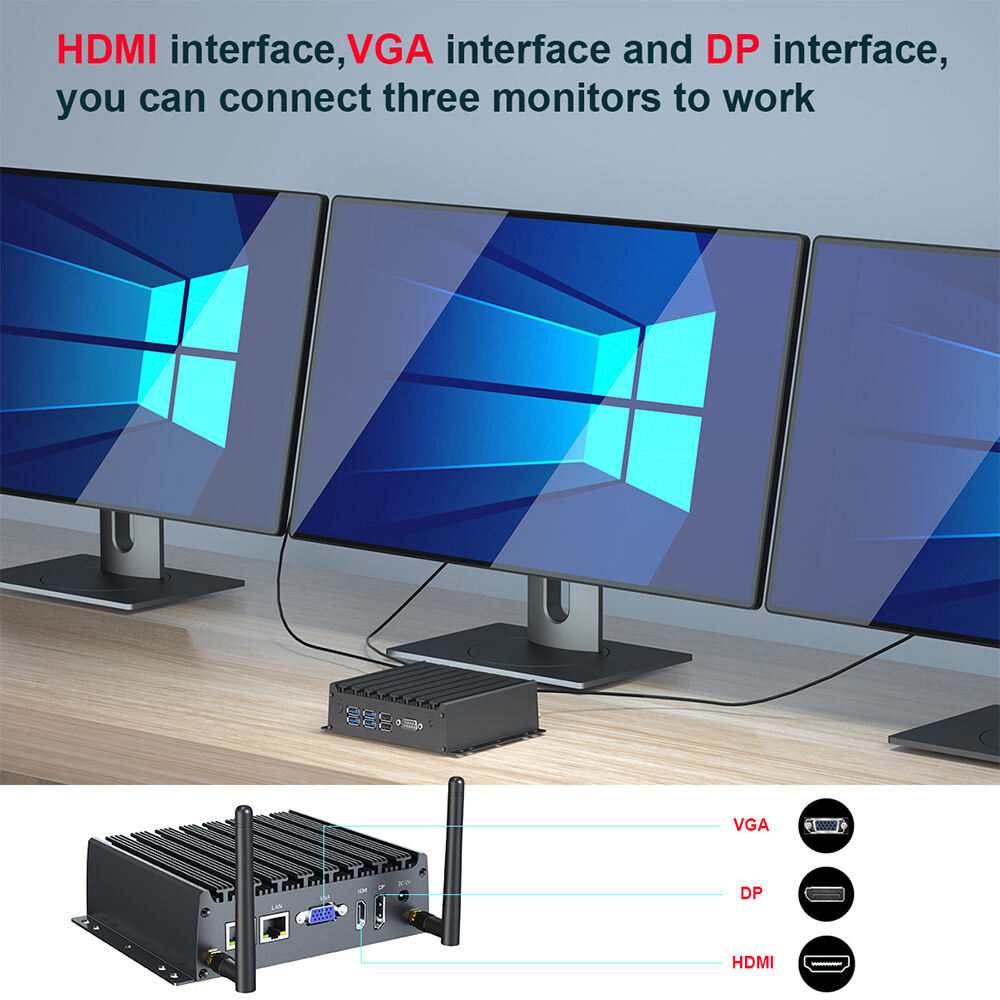 IPC-X1 Has Well 4100U 4200U 4500U DDR3L 16GB USB HDMI DP VGA Dual LAN Fanless Windows 7 Windows 10 Mini PC details