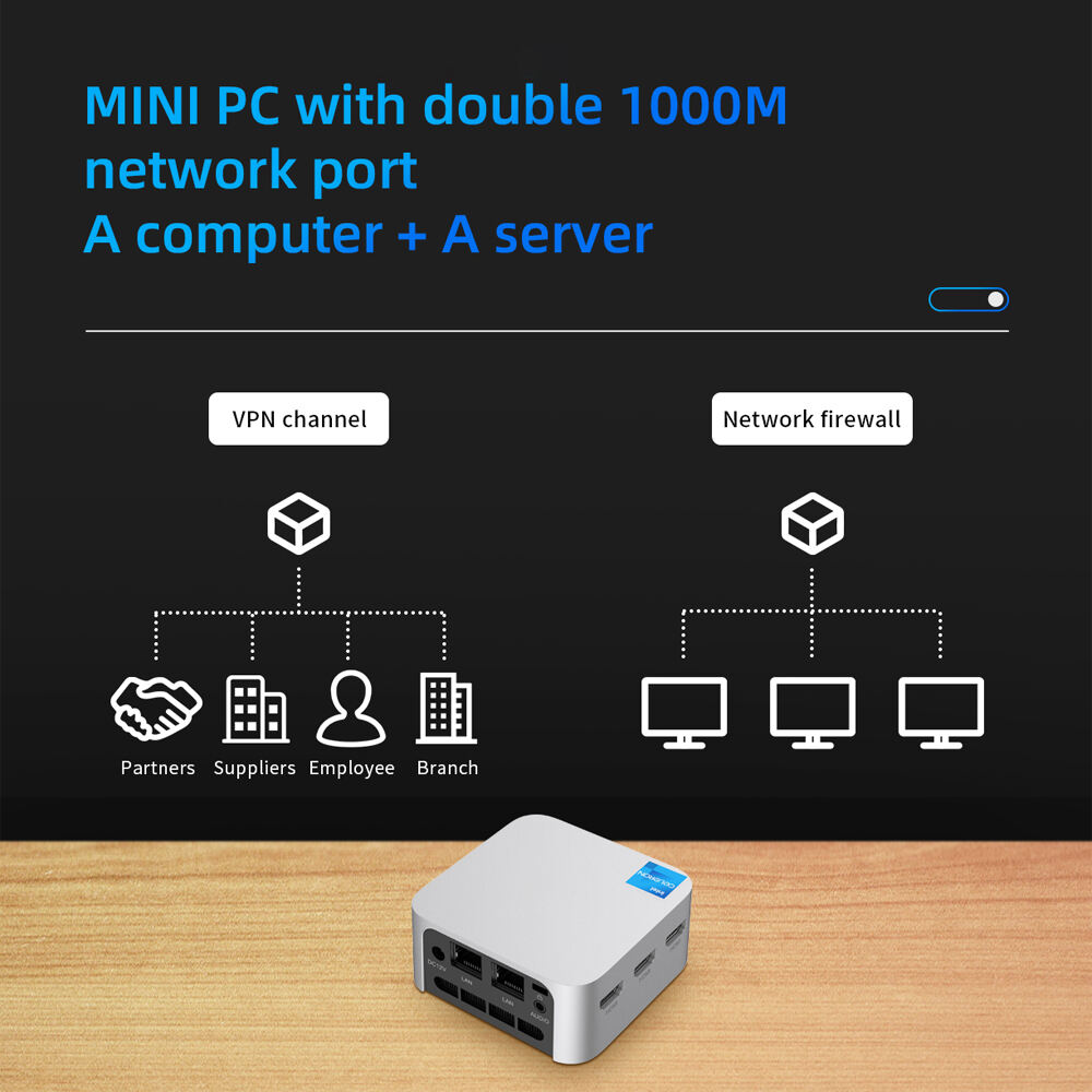 T8PRO N5095 Gateway Mini PC 8GB 16GB RAM WIN11 PRO BT5.0 With 2 lan support 3 HDMI display manufacture