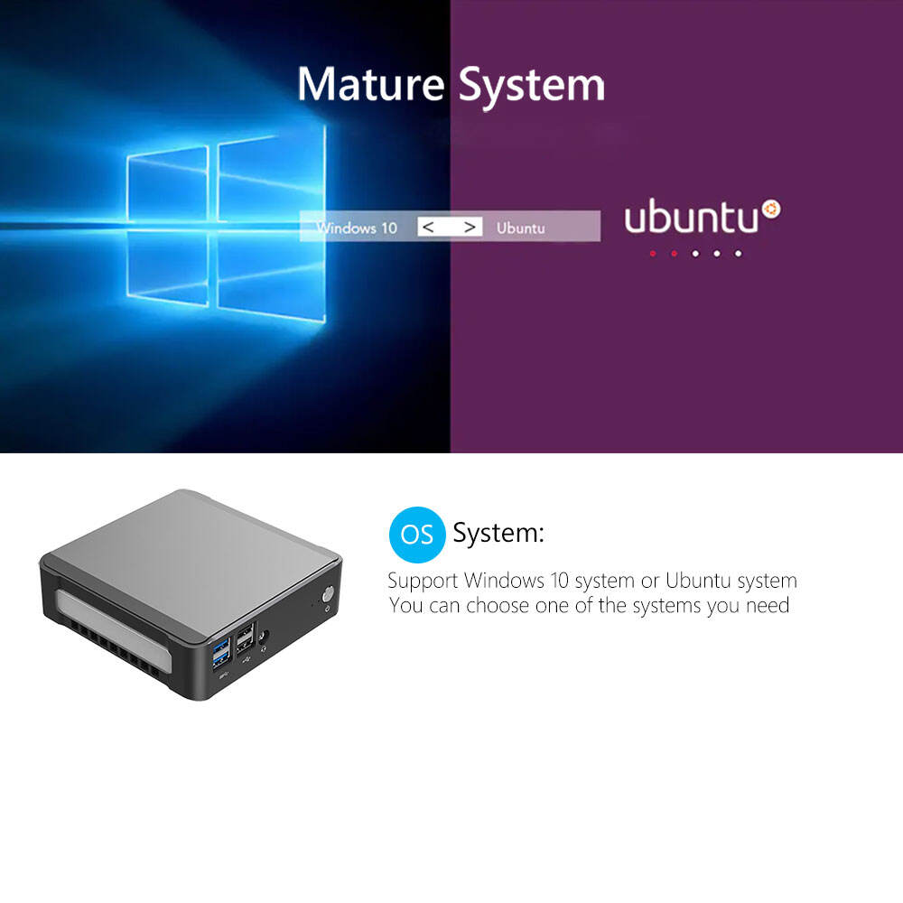 CK01 Intel 8th Core i3 i5 i7 DDR4 2.5 Inch HDD/SSD BT4.2 2.4/5.8G WiFi USB HDMI DP 4K 60fps  Win10 Ubuntu Linux Mini PC supplier