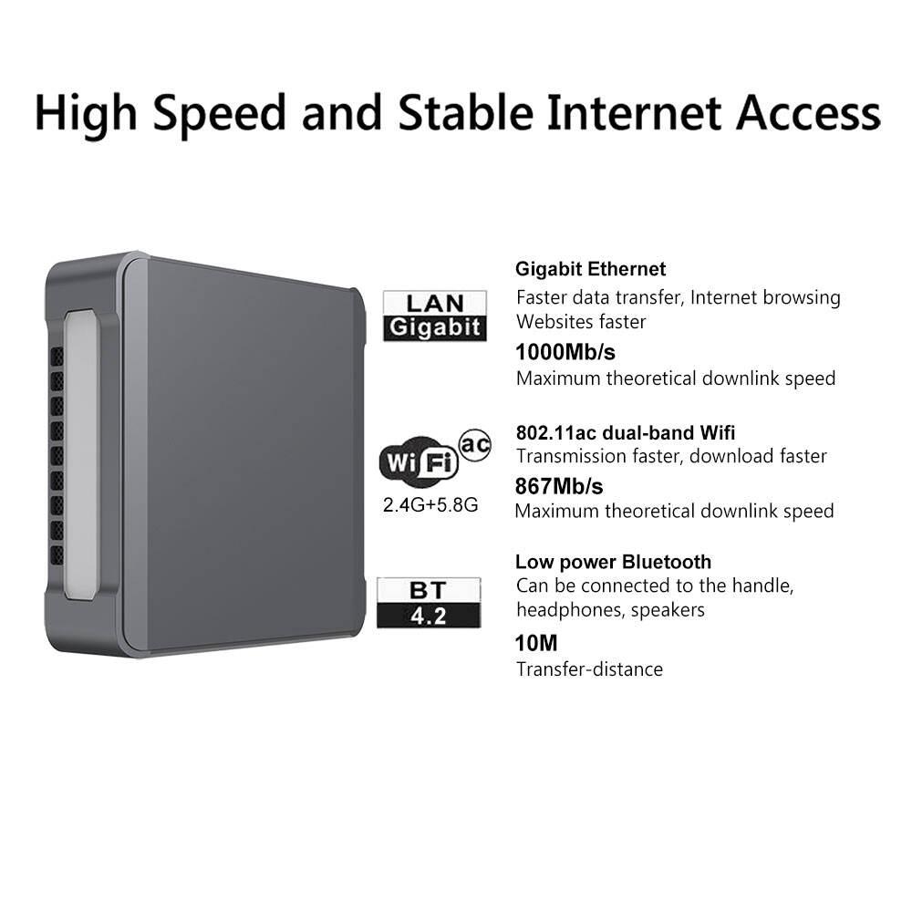 CK01 Mini PC 10th Gen Comet Lake i3-10110U/i5-10210U i5-10310U/i7-10510U Dual Display RJ45 LAN Home Office Mini Computer factory