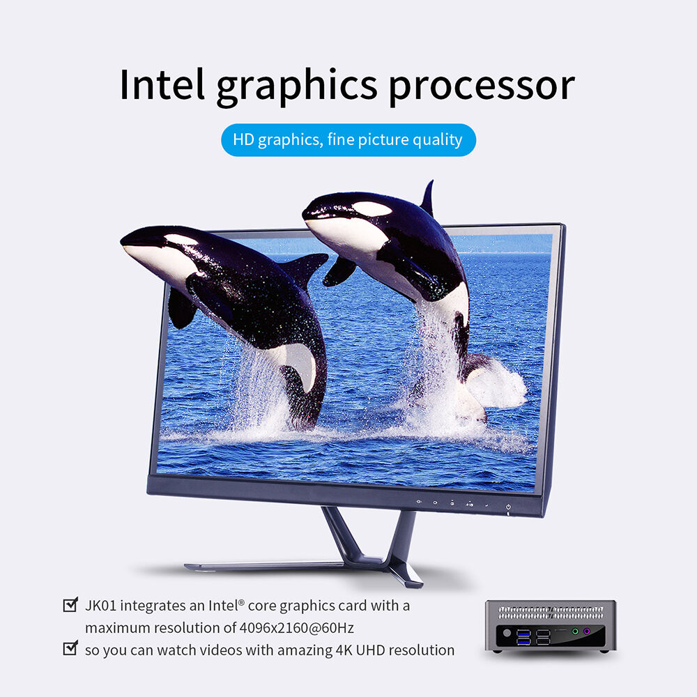 JK01 Barebone Mini PC N5095 Triple Displays VGA DP DDR4 8GB RAM 256GB 4K HD Win10 Linux Mini PC Computer supplier