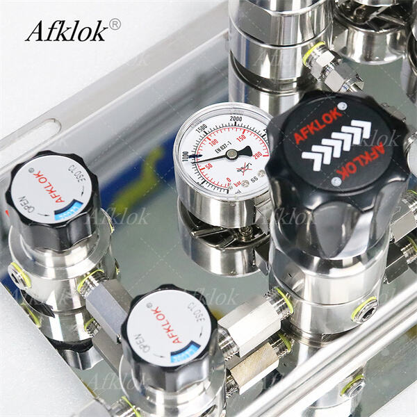 Streamlined Gas Control Panel for Enhanced Productivity