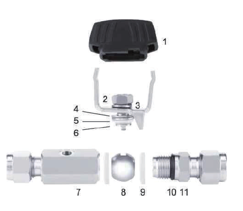 Low Pressure 1000 Psi 316 Double Ferrule Forged Compression Ball Valve manufacture