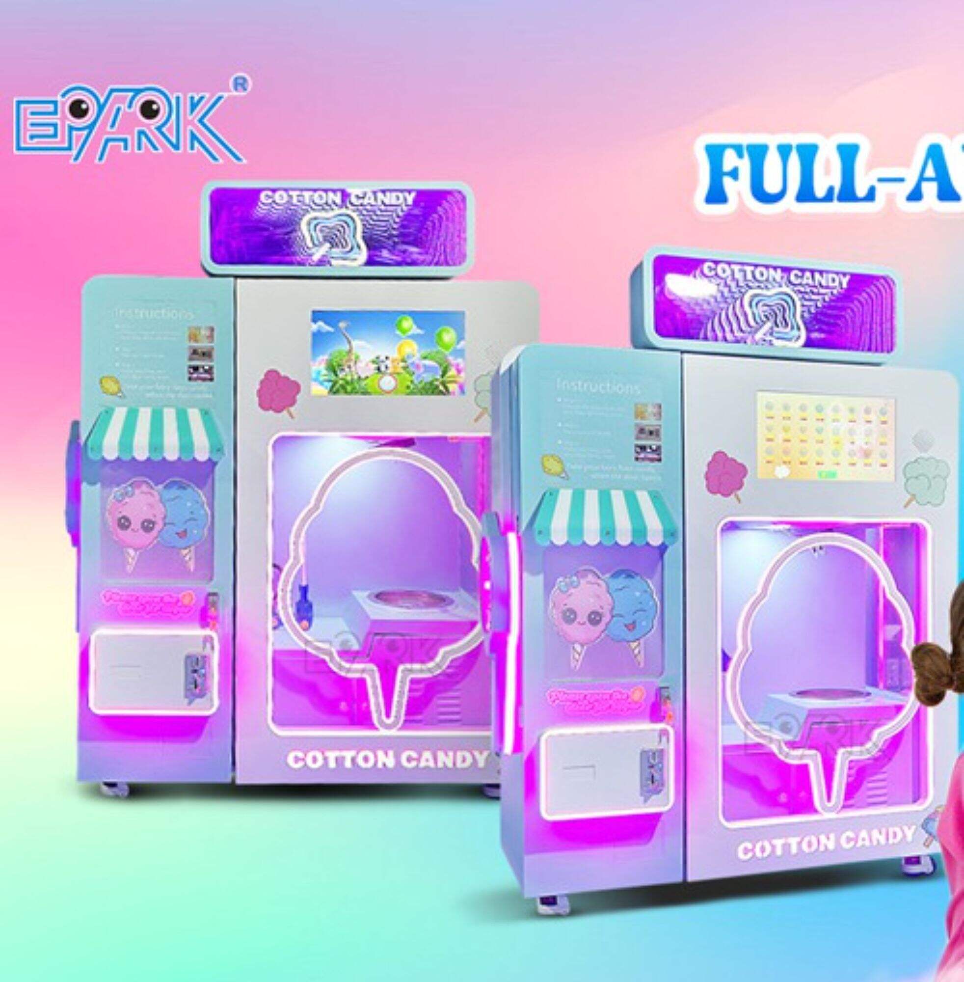 Why Choose EPARK Full Automatic Cotton Candy Vending Machine?