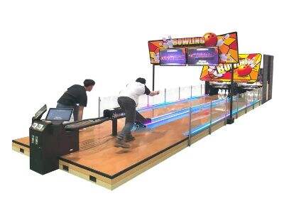 Tek noktada çözüm: Tam oyun alanları için atölye tipi basketbol ve bowling makineleri içerir