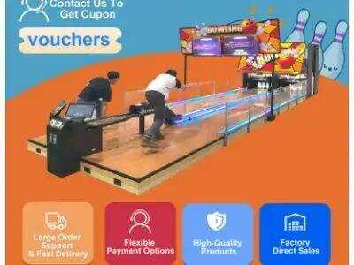 Compact bowling arcade system fits small footprint FECs without sacrificing fun