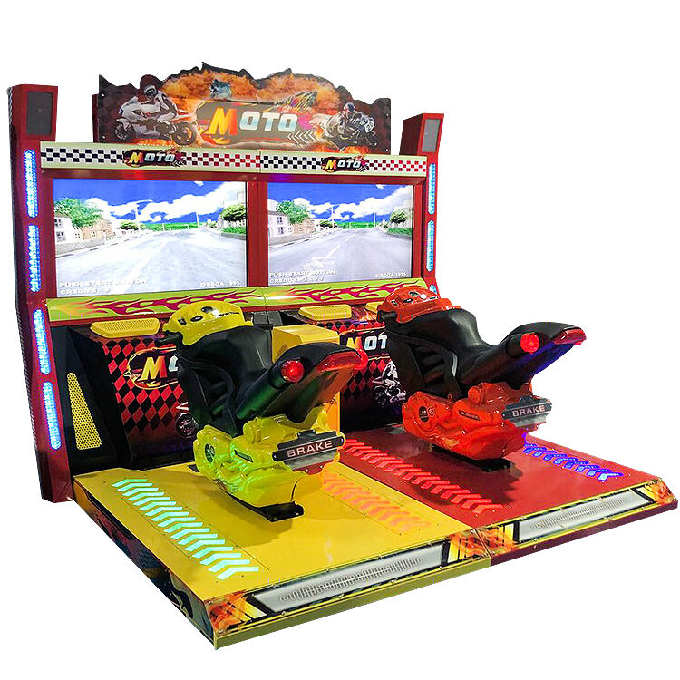 Χρησιμοποιώντας ένα Arcade Racing Game Machine