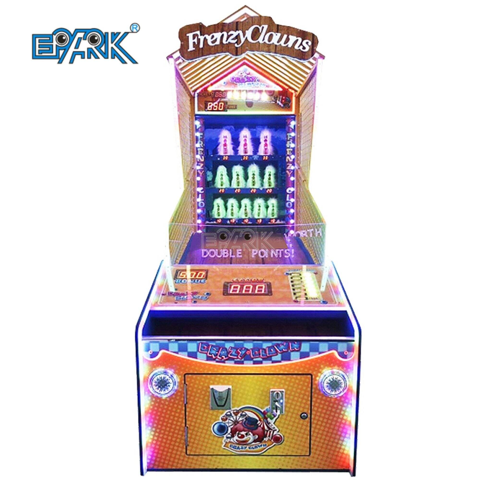 Clown Frenzy Redemption Machine Arkada Coin boshqariladigan bolalar uchun yopiq o'yinlar