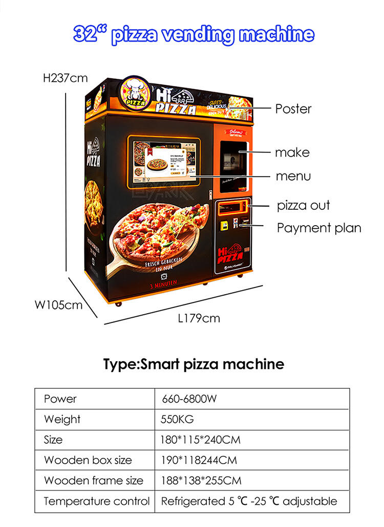 32 Inch Fully Automatic Healthy Pizza Vending Machine Pizza Vending Machine Manufacturer manufacture