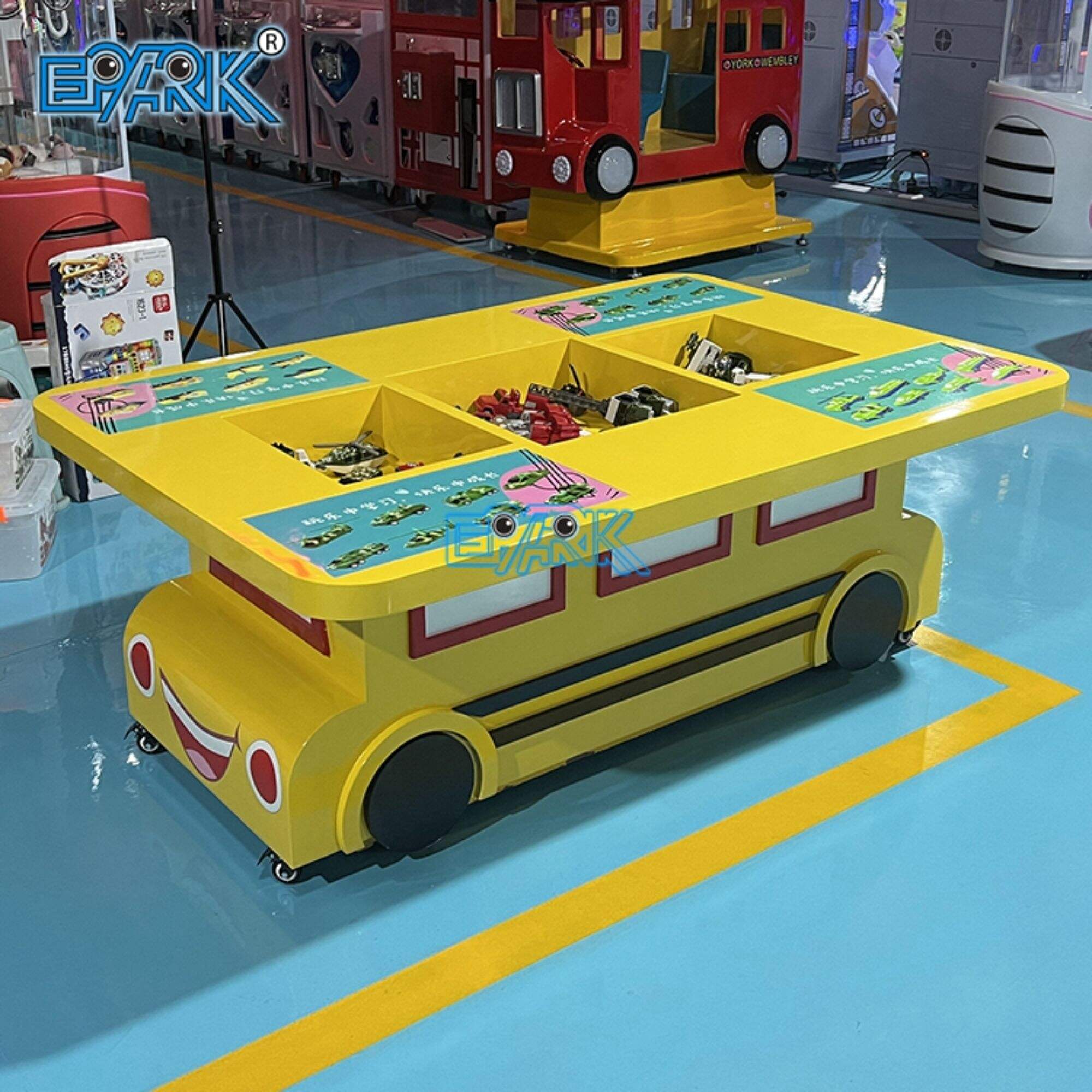 Amusement Park Variety Cartoon Building Block Car