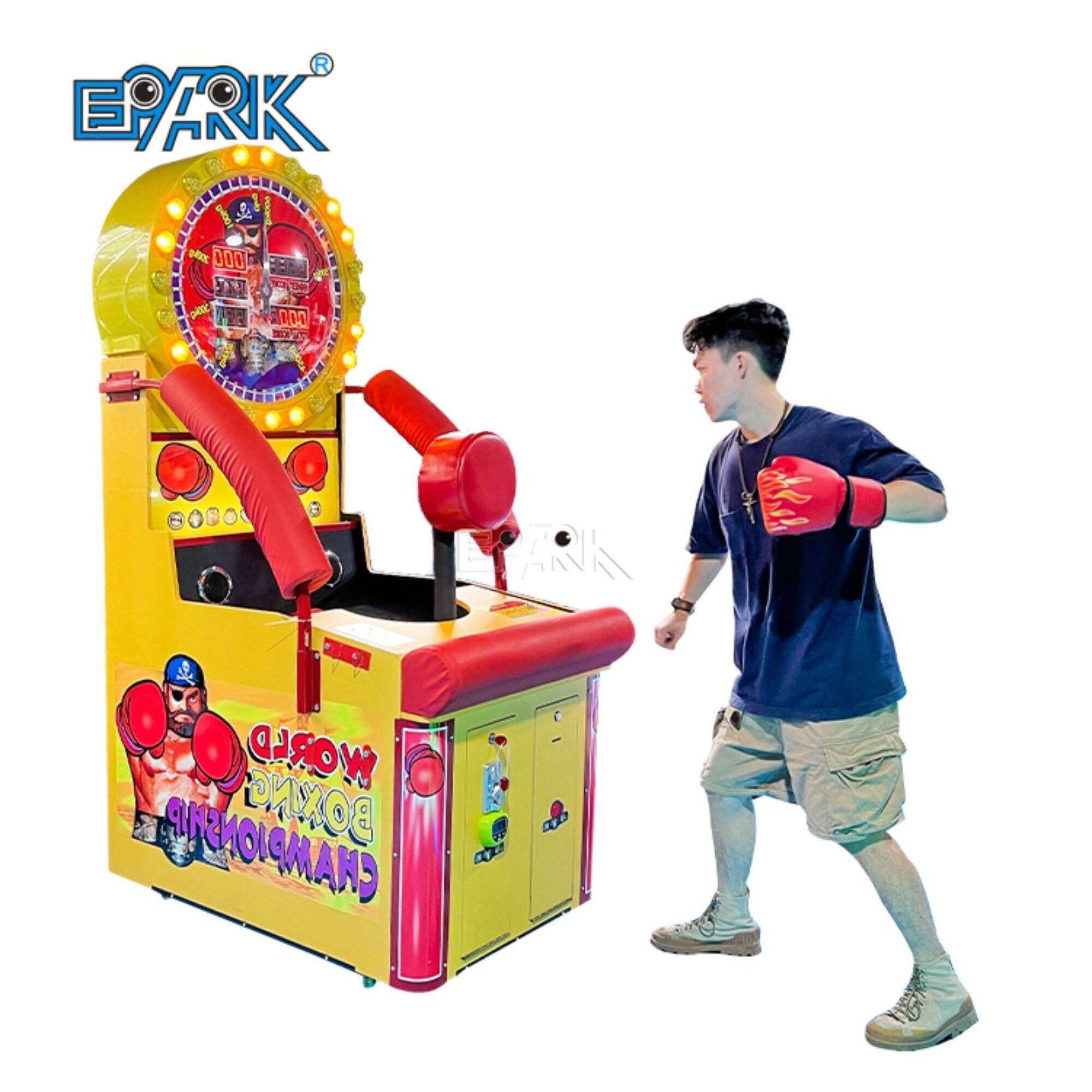 Arcade World Boxing Championship Logħob Magni Park tad-Divertiment Biljetti tal-Fidwa Logħba Magni tal-Arcade Mħaddma bil-muniti