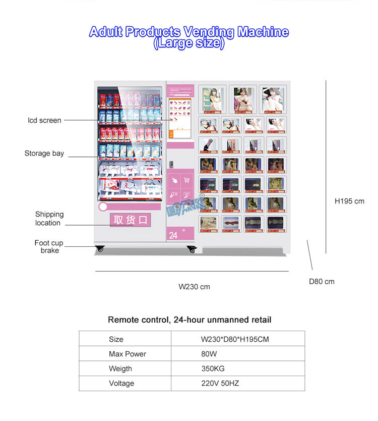 Hotel Vending Machine Adult Product Vending Machine For Commercial Use details