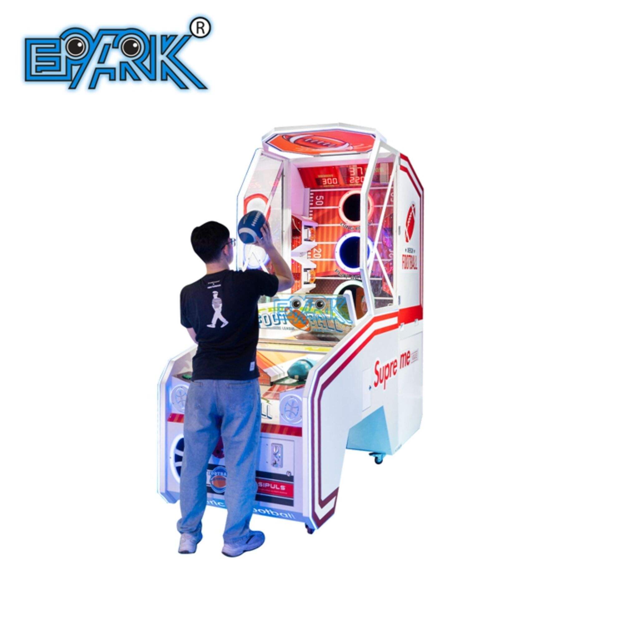 Coin Football Stars Skill Redemption Arcade Game Machine Coin-Op Ball Throw Shooting Room Sports Arcade