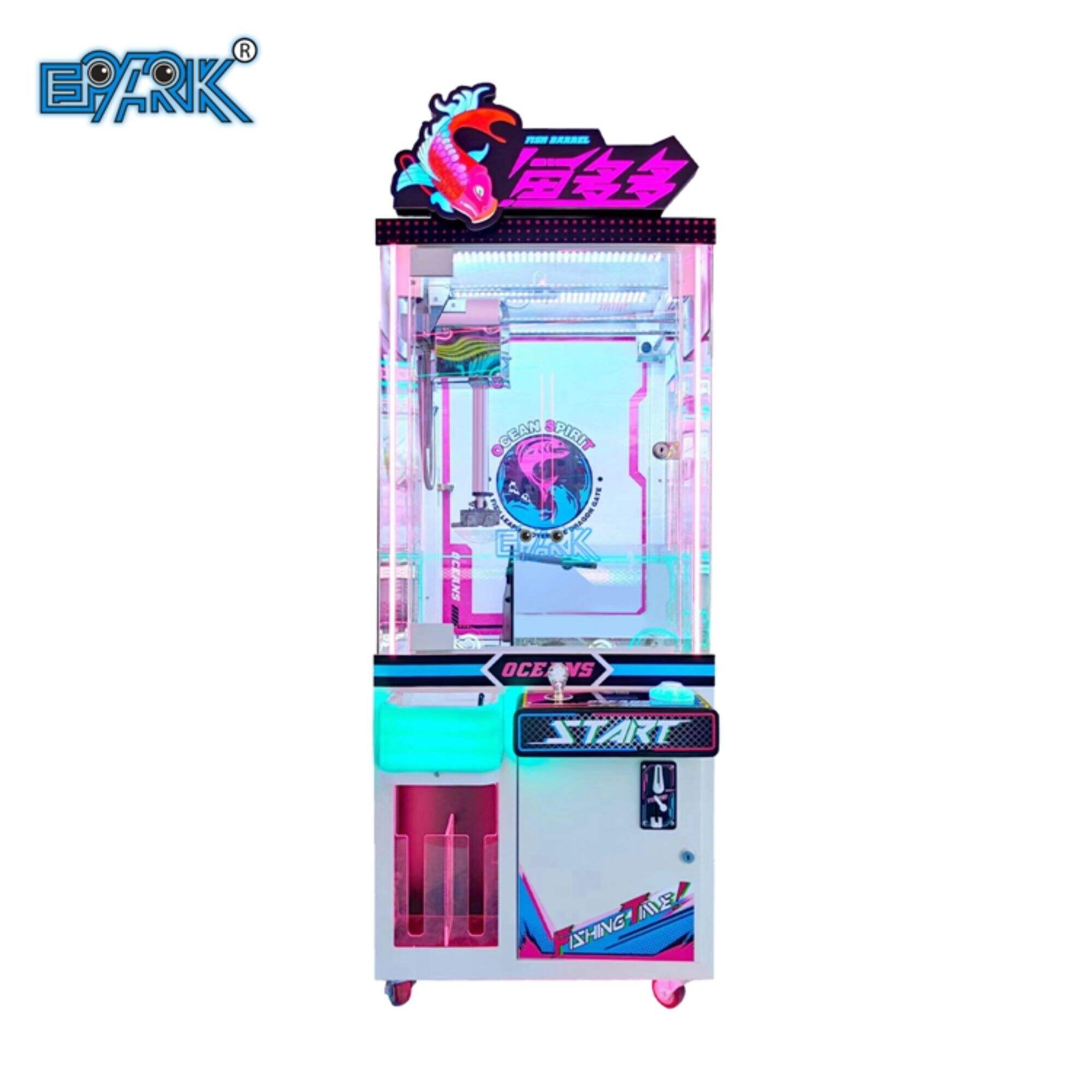 Myntdrevet australsk plysjklomaskin Arcade Crane Plysjleker Claw Machine