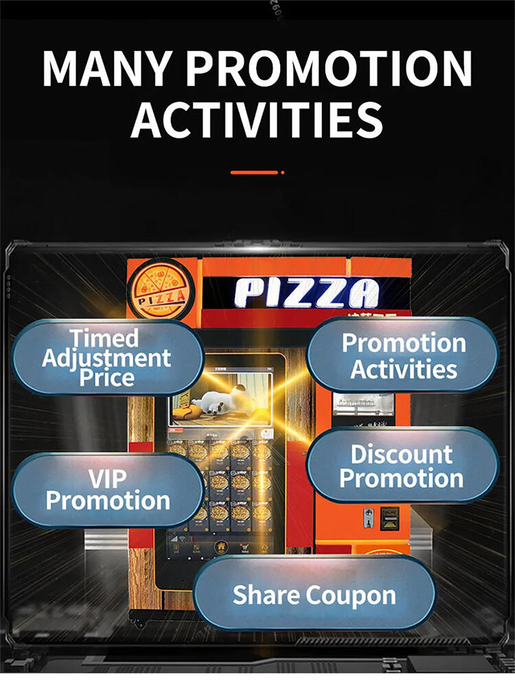 Indoor Hot Food Frozen Commercial Vending Machine Automatic Smart Pizza Vending Machine factory