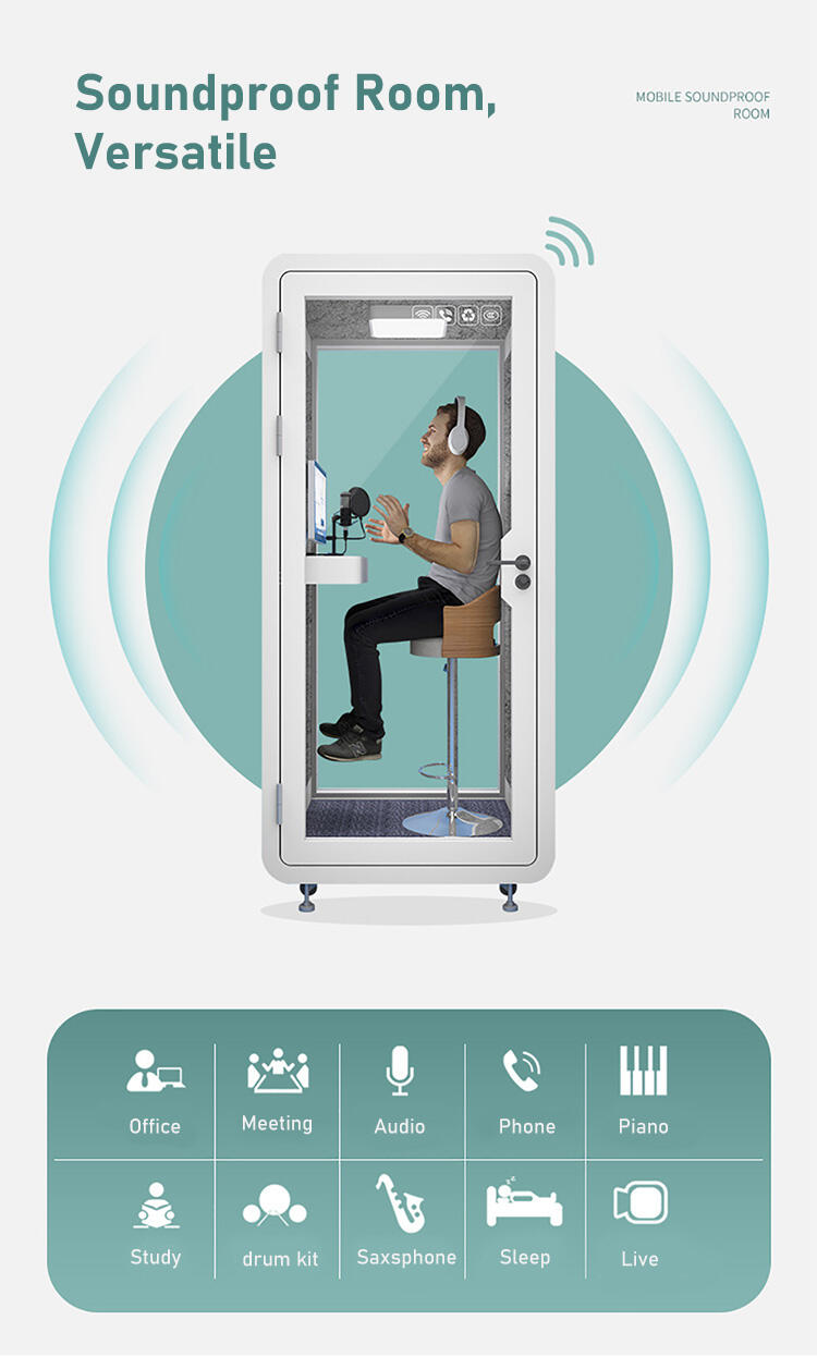 Soundproof Meeting Room Movable Multi-Person Office Pod Customized Office Meeting Booth Sofa Multiple Person Meeting Pods manufacture