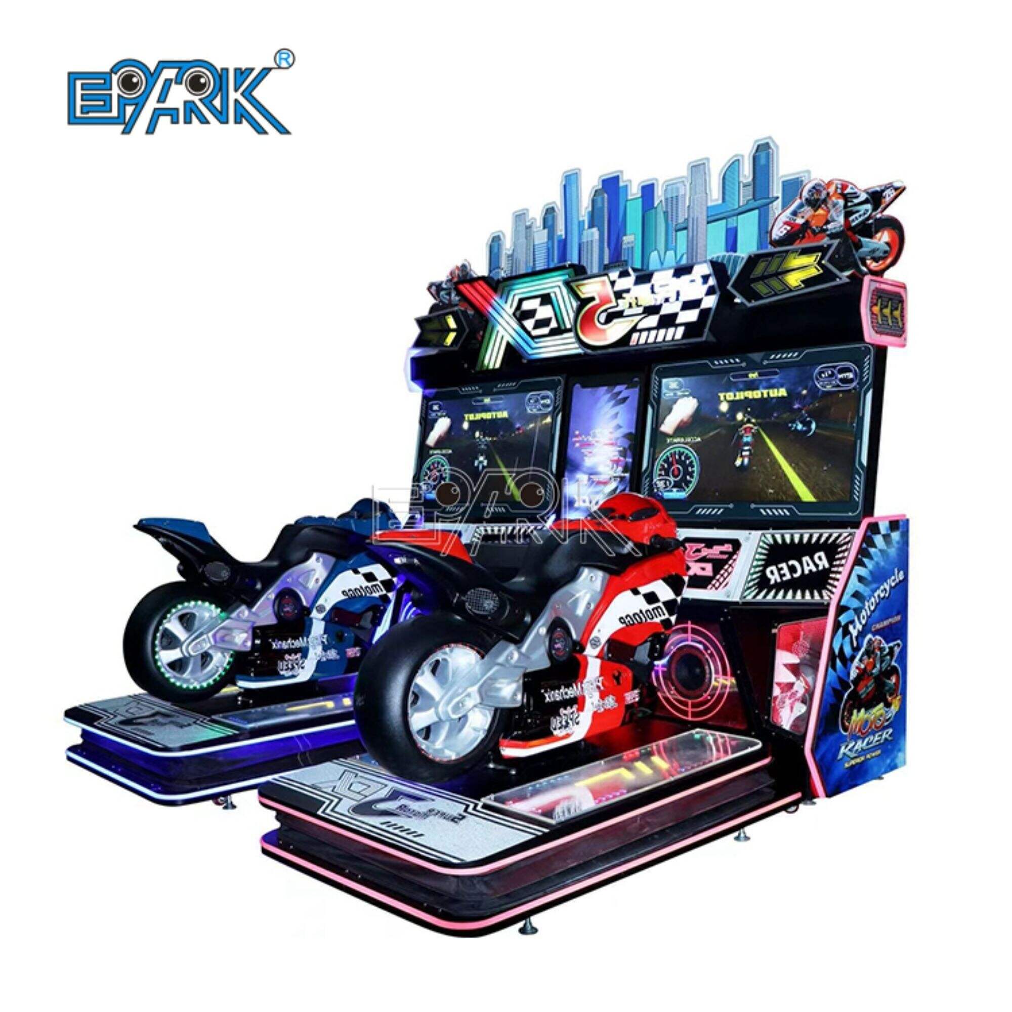 Coin Operated Game Machines Arcade Manufacturer Simulator 42 Lcd Screen Arcade Car Racing Speed Moto Game Machine