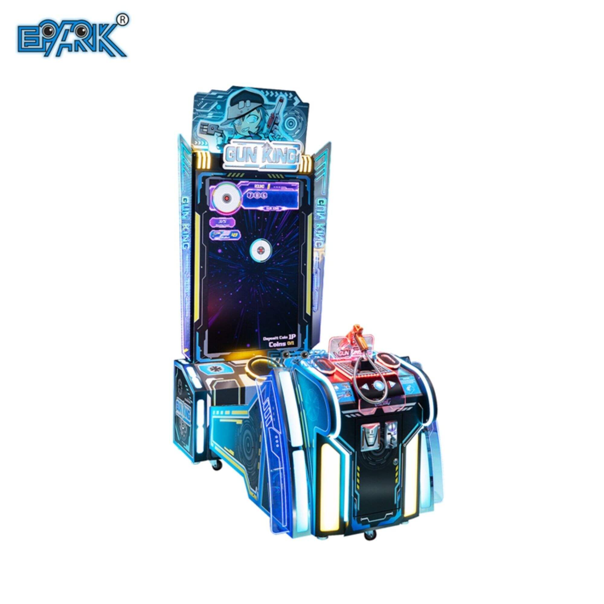 New Arrival Indoor Entertainment 2 Player Interactive Arcade Top Gun Coin Operated Gun Shooting Game Machine