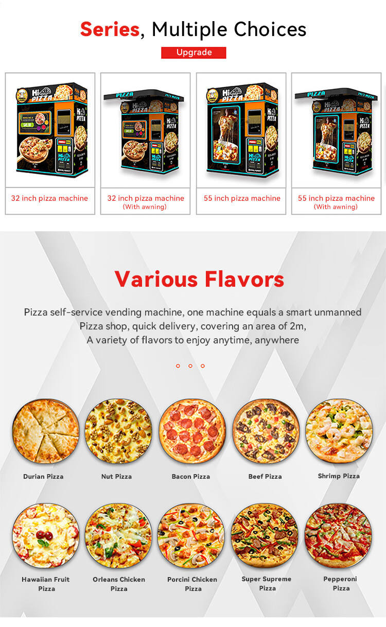 32 Inch Fully Automatic Healthy Pizza Vending Machine Pizza Vending Machine Manufacturer manufacture