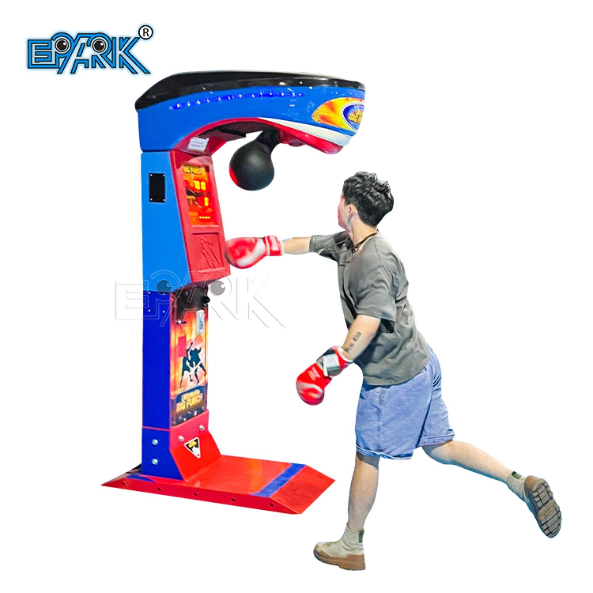 Mħaddma bil-muniti Elettroniċi Ultimate Big punch Boxing Divertiment Fidwa Lotterija Cola Arcade Game Machines Għall-Bejgħ