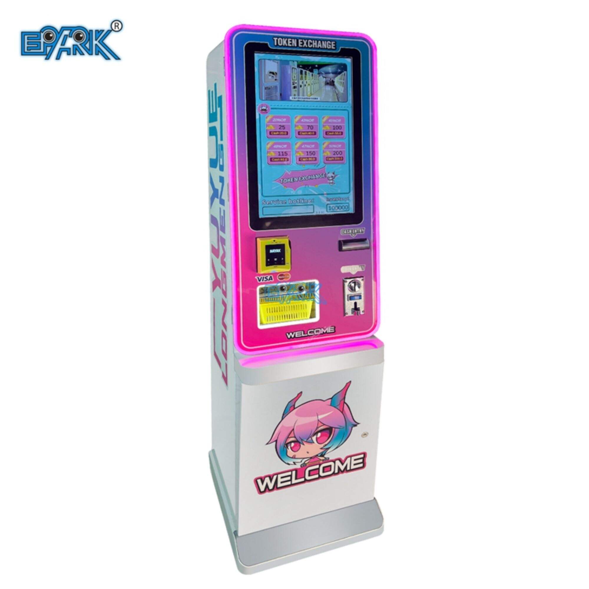 Mini Small Cash Bill Exchange To Coin Token Exhcanger Machine For Amusement Claw Crane Game Dispenser
