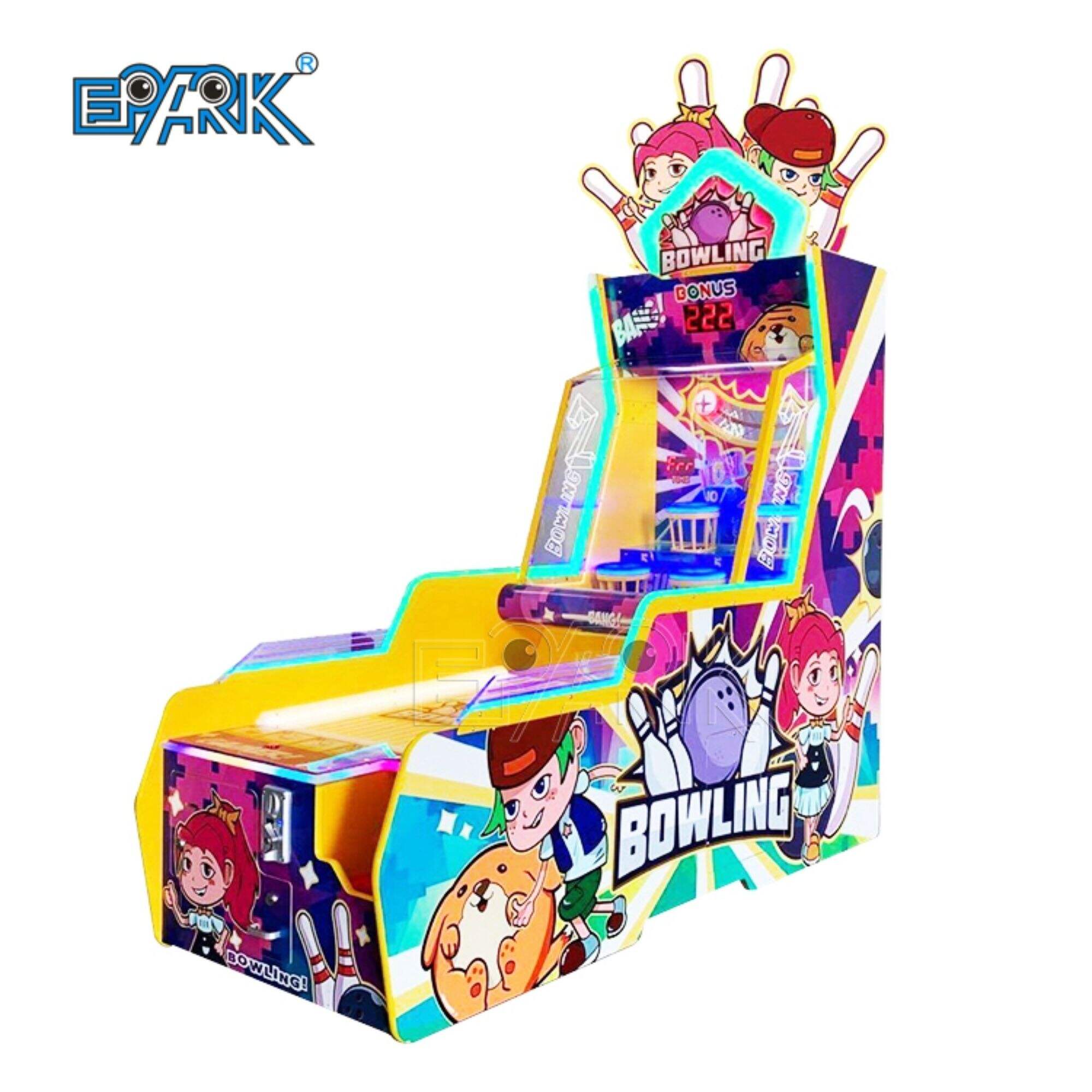 Desain Baru Mesin Bowling Dioperasikan Koin Arcade Melempar Bowling Big Dunk Untuk Taman Hiburan