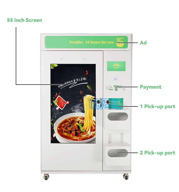 Custom Cup Noodle Vending Machine With Hot Water Dispenser Instant Noodle Vending Machine supplier