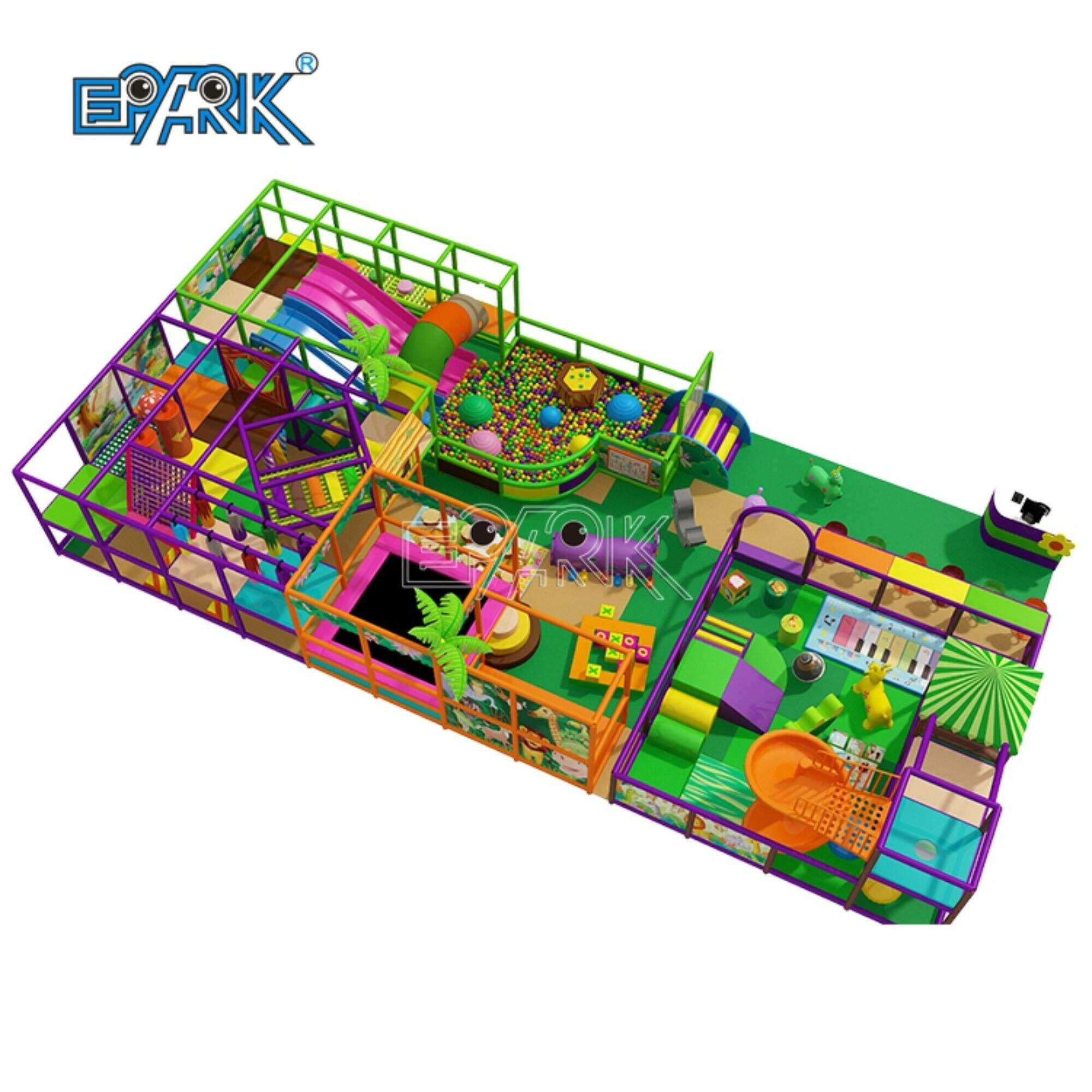 Soft Indoor Play Equipment Kid Large Indoor Kids Playground Equipment For Kids Manufacturer With Slide And Ball Pool
