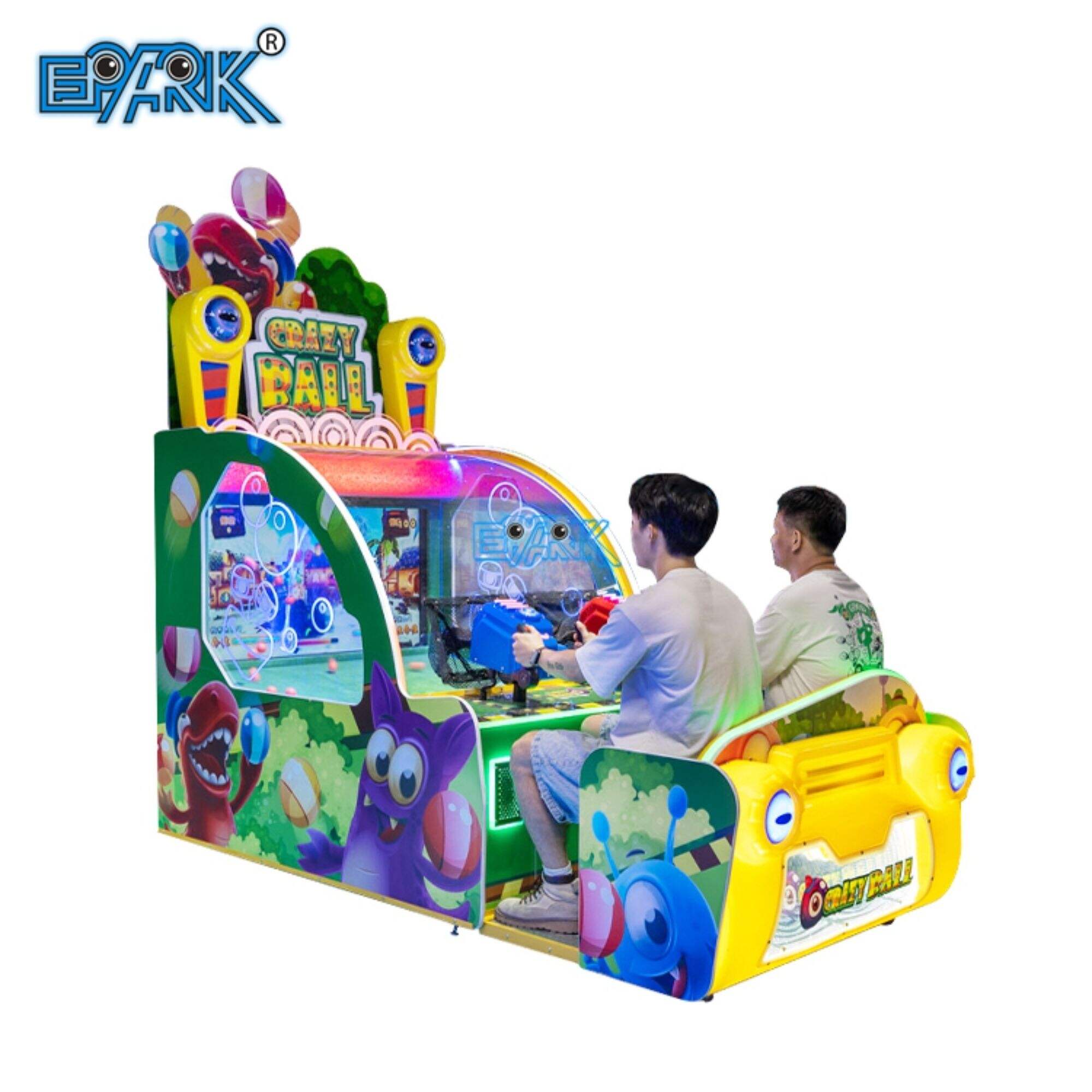 42 Inch Coin Operated Kids Game Machine Ball Shooting Arcade Coin Pusher Game