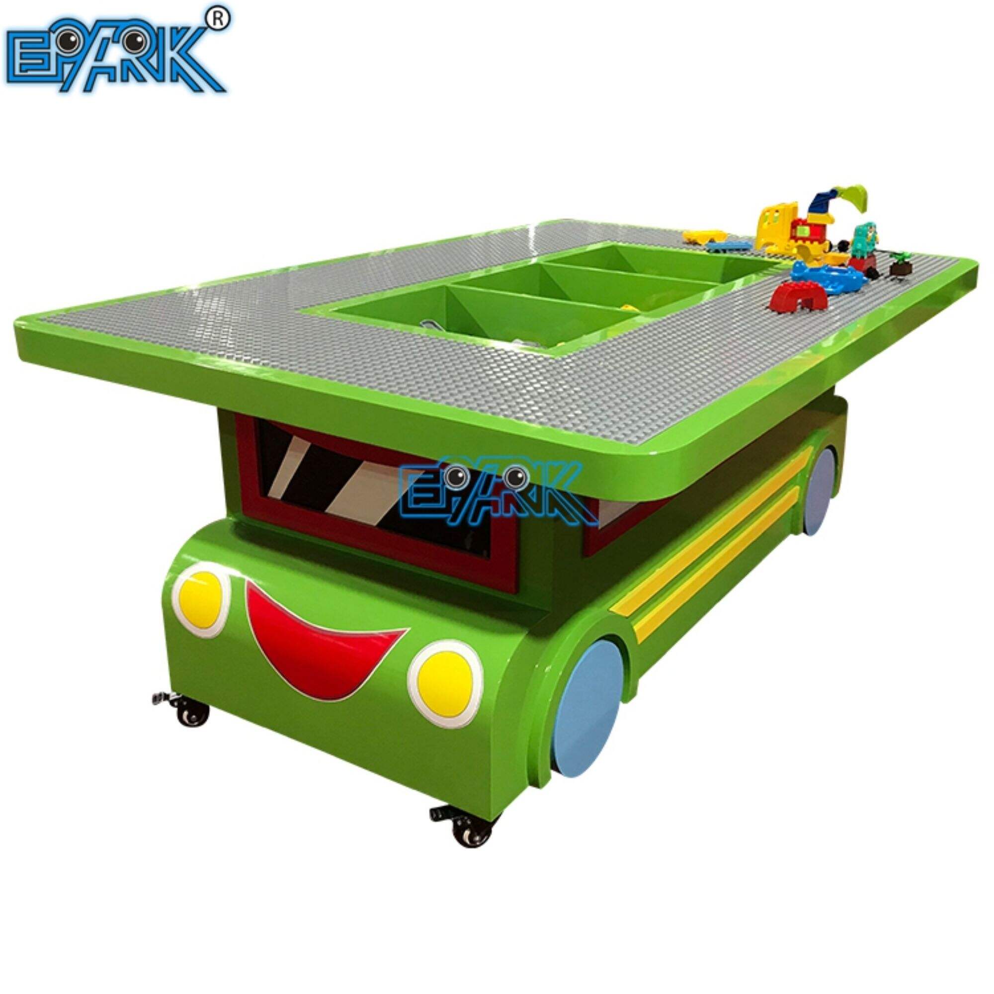 Amusement Park Variety Cartoon Building Block Car