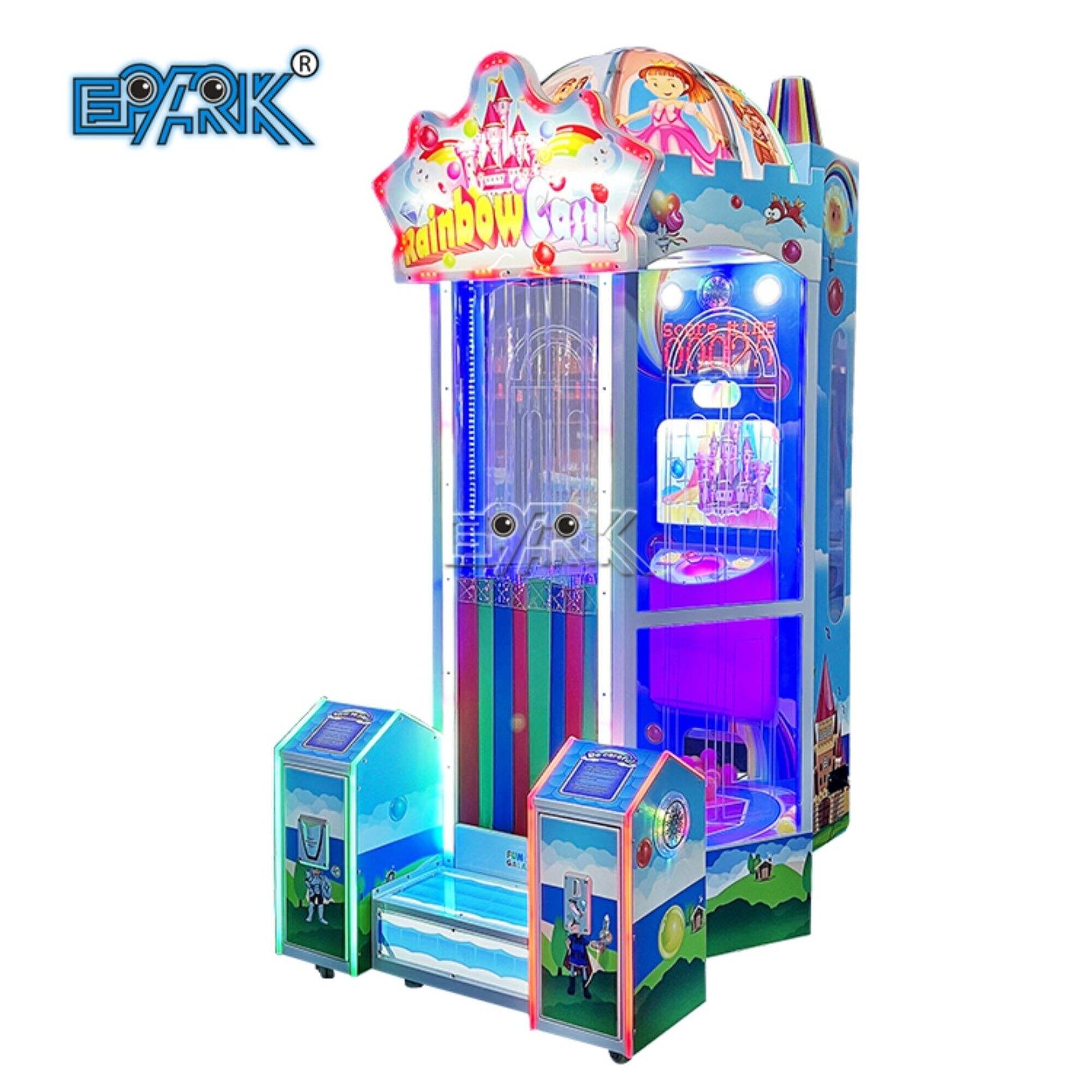 Coin Operated Rainbow Castle Chipta mukofoti Arkada Redemption Lotereya o'yin mashinasi