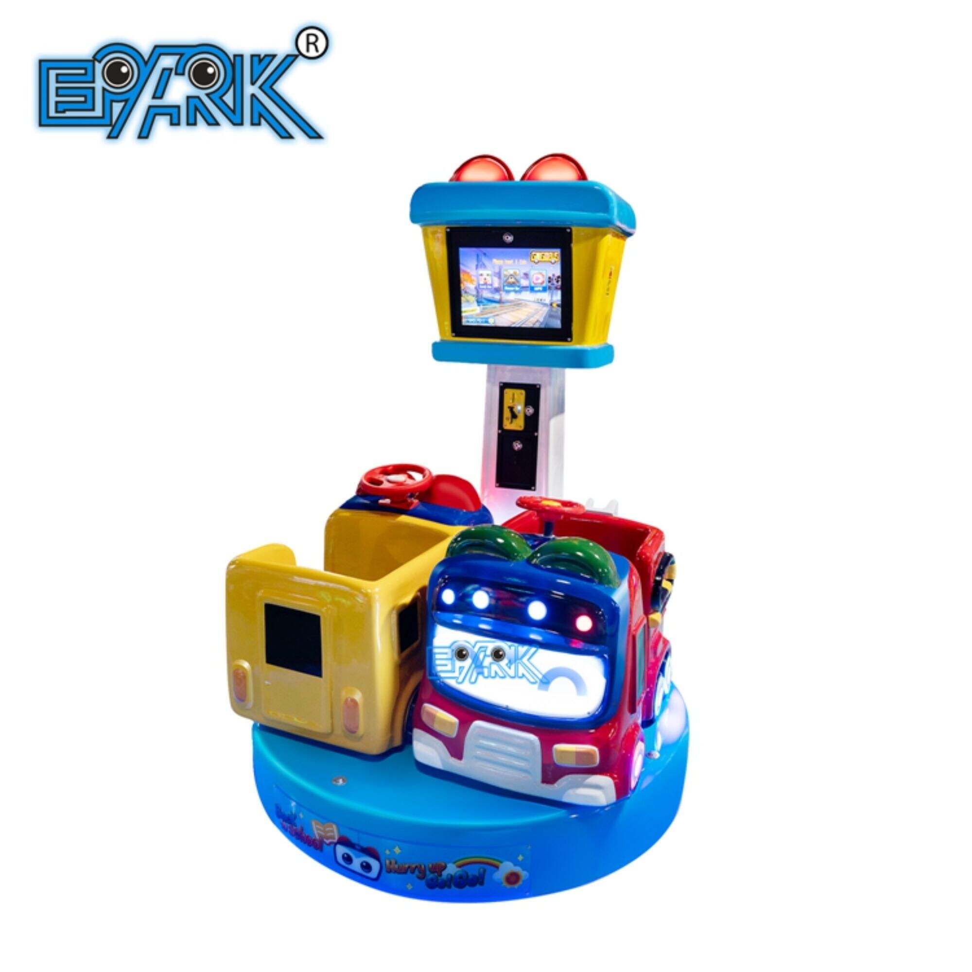 Coin Operated Kids Carousel Electronic Rotation Go round Carousel Ludus Machina