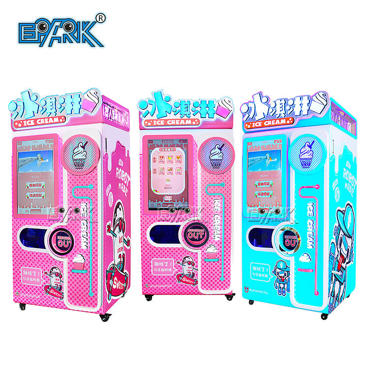 Commercial Ice Cream Vending Machine Making Ice Cream Machine