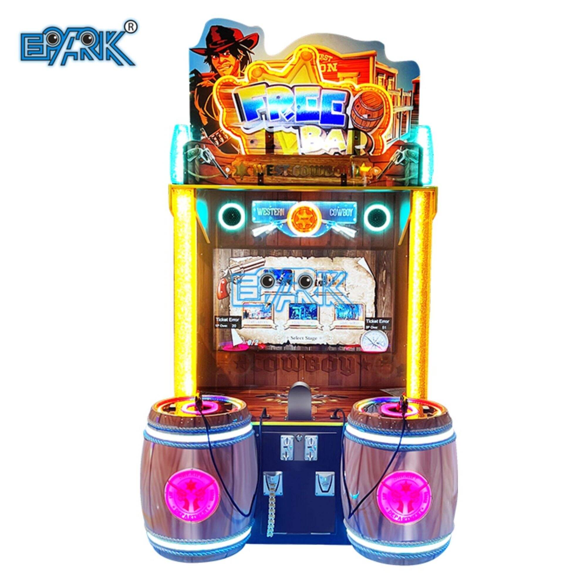 Coin Operated Free Bar West Cowboy Bar Kids Simulation Game Shooting Games Video Game Machine